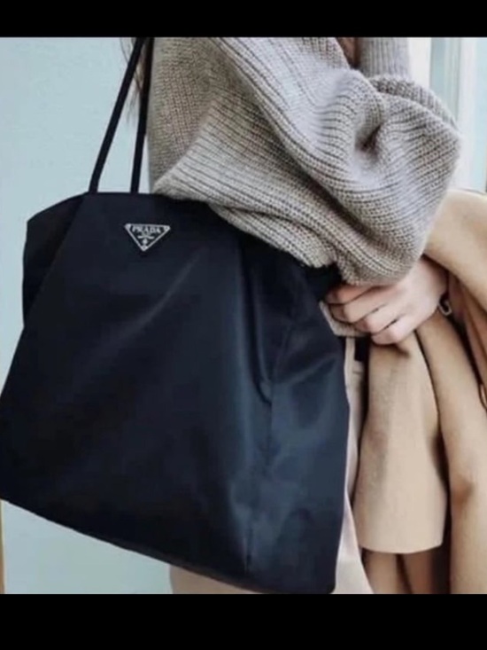Prada Handbags - Prada⭐️Black Nylon Tote 4 pockets/2 zipper pockets!. LIKE NEW! Price Firm